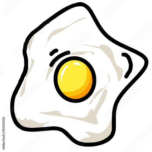 Delicious and perfectly cooked sunny side up eggs