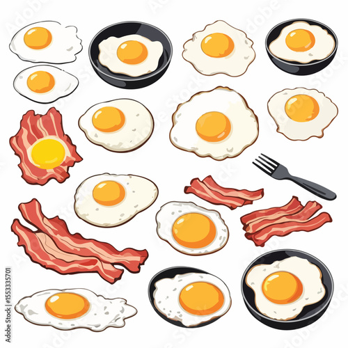 Breakfast Egg Vector Set