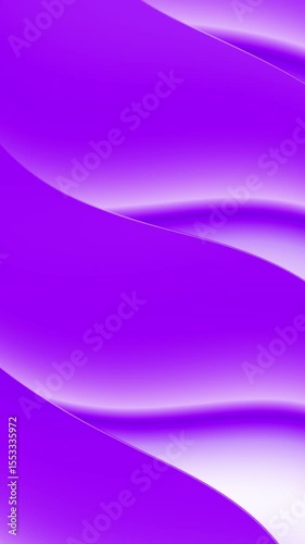 An elegant seamless looping animation of minimalist architectural layers in a vibrant purple with soft, glowing highlights. This clean design is ideal for modern branding and tech presentations