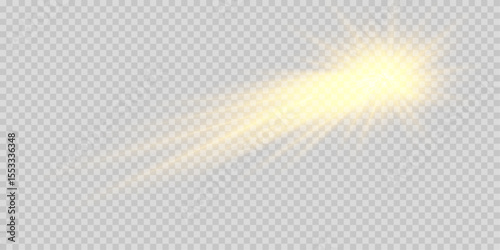 Soft yellow glow with dynamic shimmer and motion blur