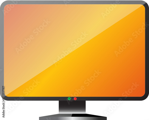 Computer Display with Warm Glow