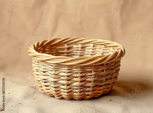 Artisanal Woven Basket: A beautifully crafted woven basket, a testament to skilled craftsmanship, showcases intricate details and a natural, organic aesthetic. It tells the story of artistry.