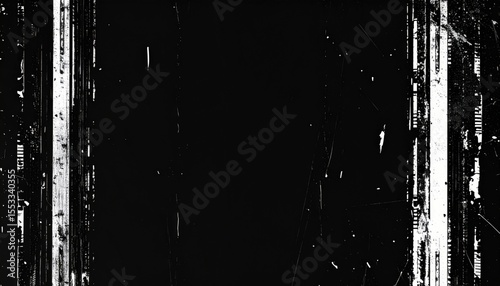Distorted Black And White Noise Effect
