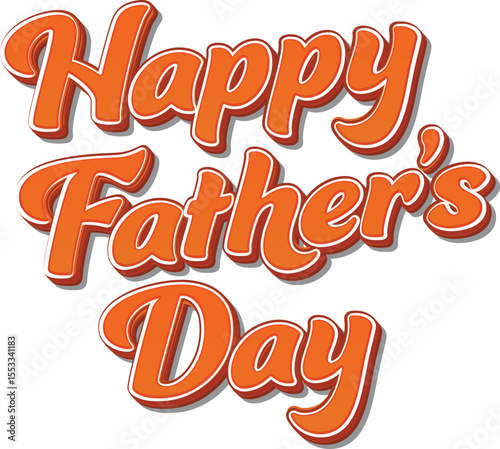 happy father's day thypograph