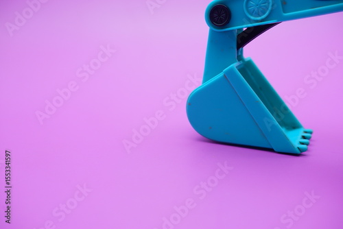 Digging Tool of Toy Digger Isolated in Studio