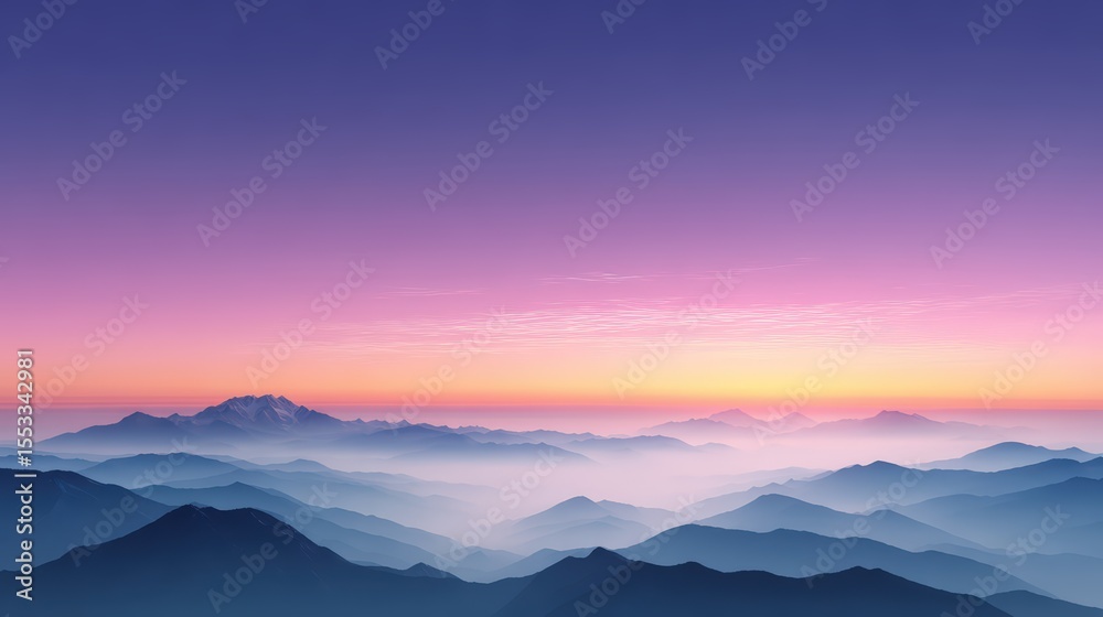 Scenic mountain landscape at sunset with layered peaks and colorful sky in a tranquil natural environment perfect for nature, travel, and outdoor themes Scenic mountain landscape at sunset with layered peaks and colorful sky in a tranquil natural environment perfect for nature, travel, and outdoor themes
