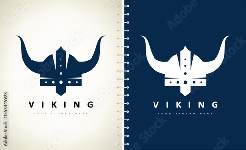 Viking Helmet logo. Armor design