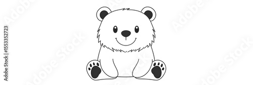 Cute animal, children's illustration on a white background for designers. Cartoon.