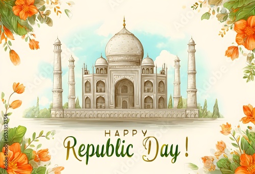India. Republic Day, Diwali, Holi. Indian flag. Asia. Beautiful, popular image for designers.
