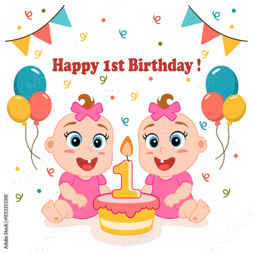 1st twins girls