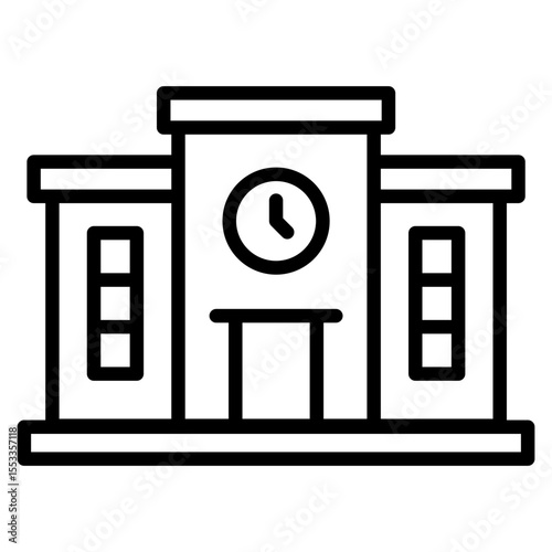 Town Hall Icon Element For Design