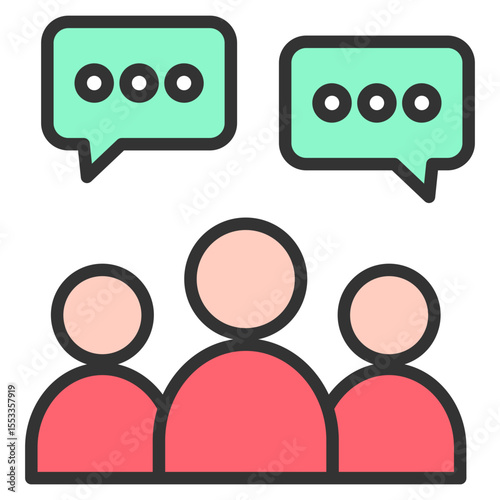 Public Forum Icon Element For Design