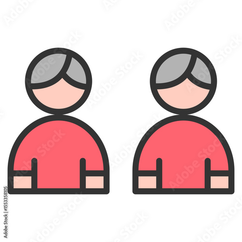 Youth Group Icon Element For Design