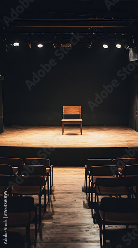 Intimate Modern Black Box Theater with Minimalist Design  