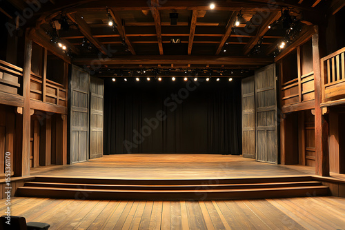 Authentic Shakespearean Theater with Elizabethan Costumes and Set  