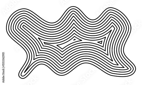 Concentric Blob Contour Design