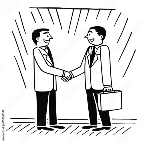 handshake between two businessmen