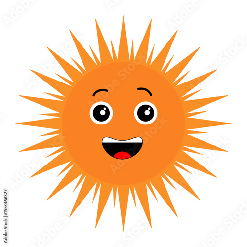 Summer Sun Icon – Radiant Solar Symbol for Travel & Nature Themes