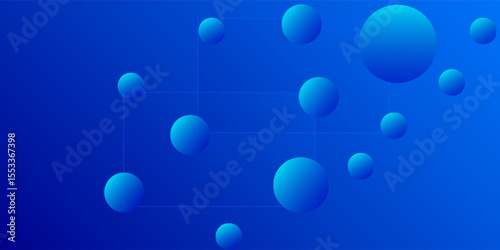 Glass morphism concept with blue sphere. eps 10 in modern trendy design