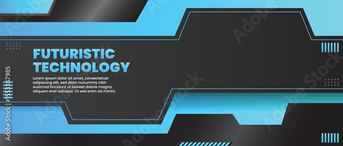 Abstract geometric shape technology digital hi tech concept background. Vector Illustration