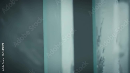 Abstract Frosted Glass Texture with Shifting Light and Reflections
