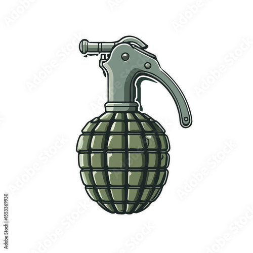 Hand Grenade Flat Icon
