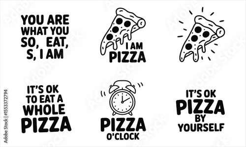 Funny pizza quotes and illustrations for food lovers and pizza enthusiasts