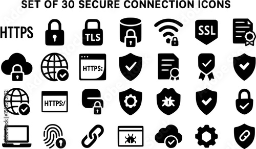 Cybersecurity Vector Collection – Icons for Digital Protection

