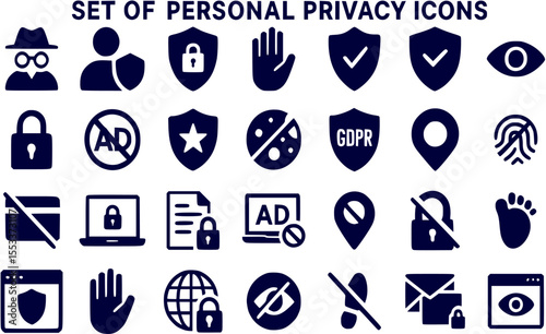 Cybersecurity Vector Collection – Icons for Digital Protection

