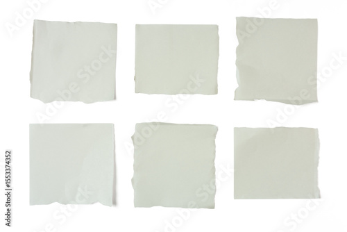 Wallpaper Mural The Torn white paper used as note paper for writing messages. Torontodigital.ca