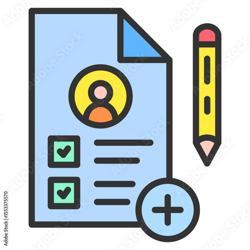 Enrollment Icon Element For Design