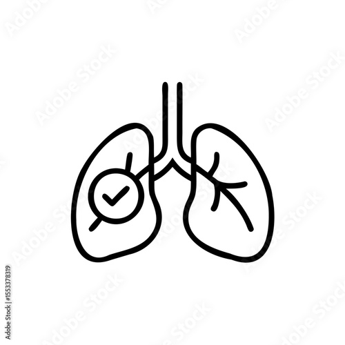Healthy Lungs Respiratory System, Clean Air, Checkup, Wellness, Breath