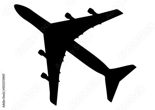飛行機のシルエット２