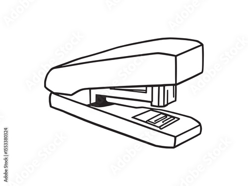 Classic Stapler Simple Vector Illustration