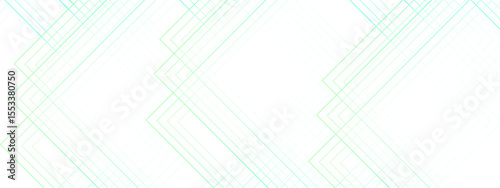Abstract minimal background with overlapping translucent linear shapes forming diamond and chevron patterns. Gradient tones of aqua, cyan, and light green  futuristic, and geometric aesthetic