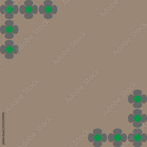 Background Flower Frame Paper Illustrations & Vectors