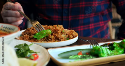 Wallpaper Mural Wasabi shrimp placed on plate, shrimp coated in spicy wasabi sauce, shrimp presentation emphasizing texture and flavor punch, great for seafood marketing.Traditional delicious Japanese cuisine Torontodigital.ca