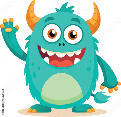monster cartoon character vector illustration