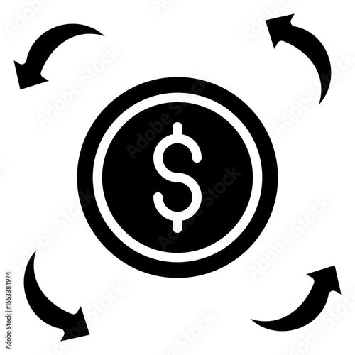 Revenue Streams Icon Element For Design