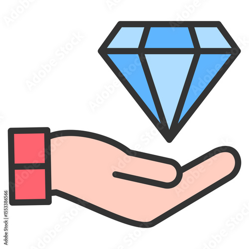 Unique Value Proposition Icon Element For Design
