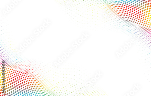 Light color gradient halftone dots grunge wide background