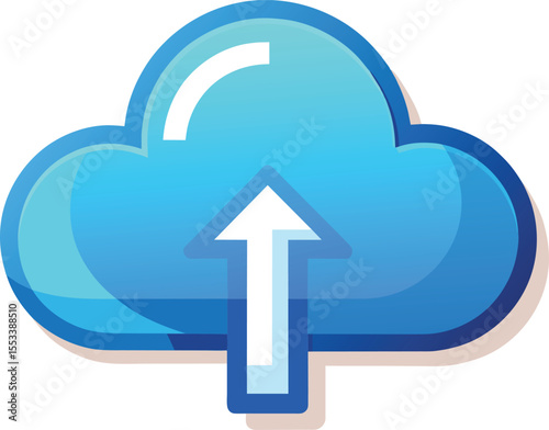 cloud computing concept logo vector art