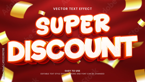 super discount editable text effect