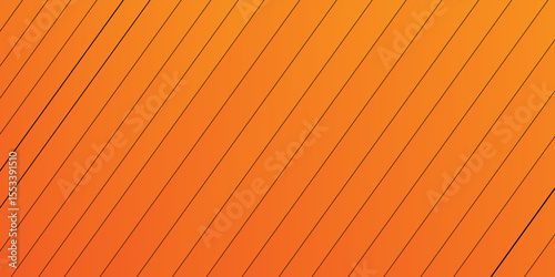 line graphic design art with smooth curved lines with volume in orange gradient. vector