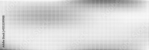 Set of halftone dots gradient pattern texture isolated on white background. Straight dotted spots using halftone circle dot raster texture. Vector blot half tone collection.