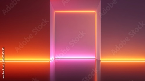 Abstract neon beautiful teck background in blue and green  color