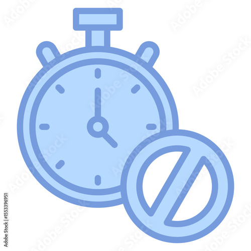 Time Blocking Icon Element For Design