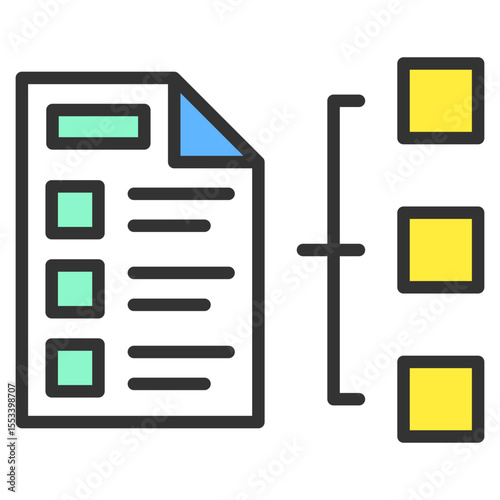 Task Prioritization Icon Element For Design