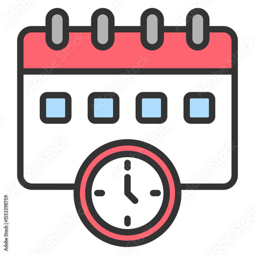 Time Estimation Icon Element For Design