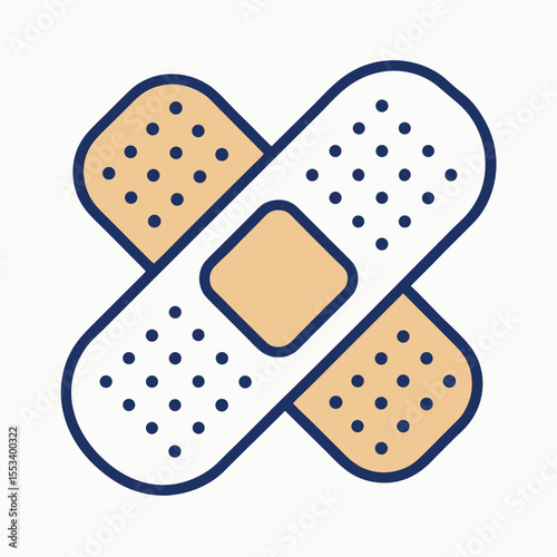 a medical bandage-or-adhesive vector illustration
